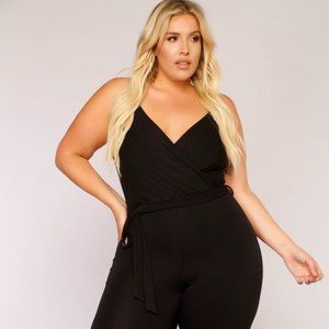 Fashion Nova Lizbeth Jumpsuit - Black